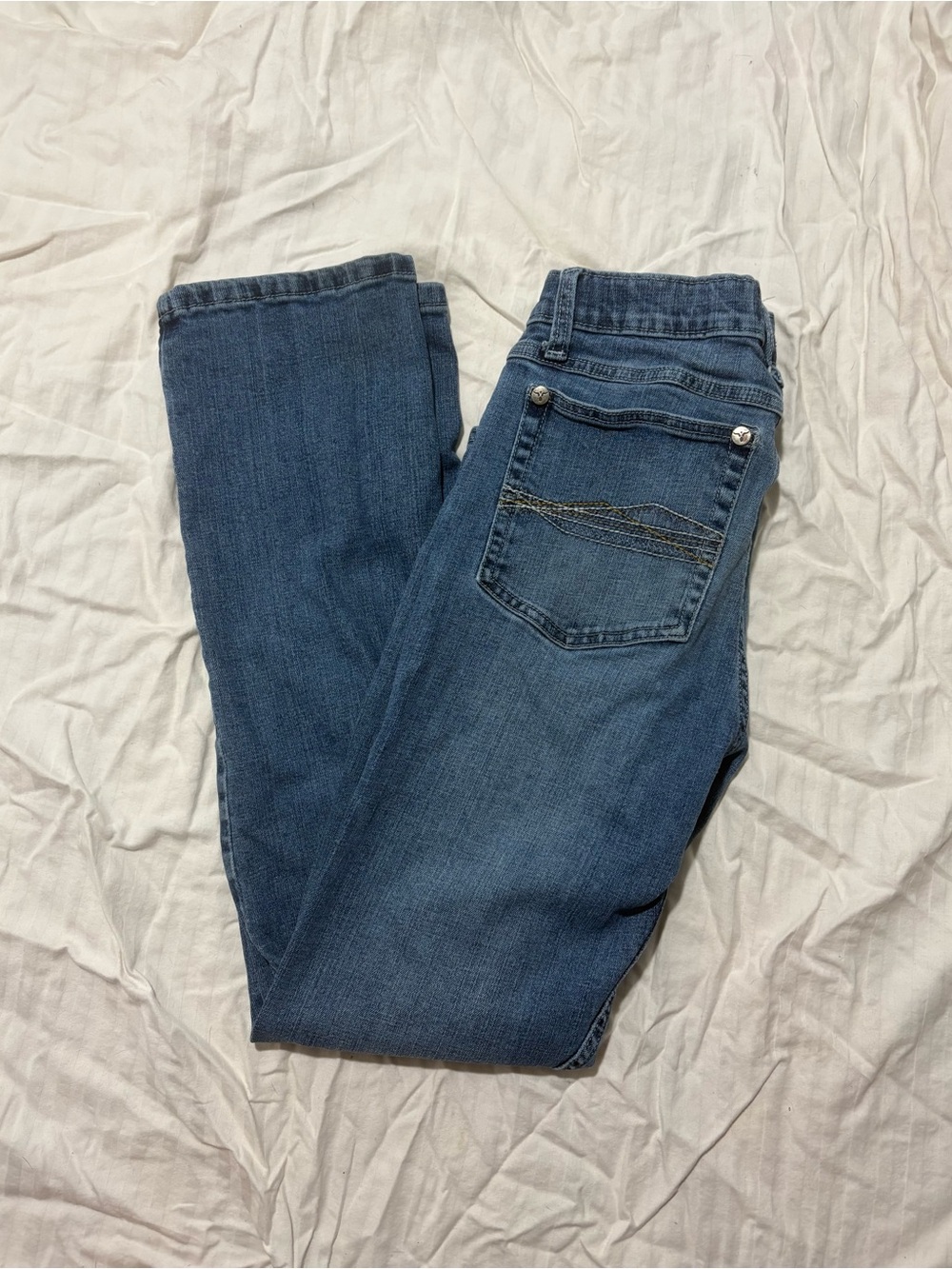 Wrangler 20X Blue Denim Bootcut Jeans- Size 28” Waist